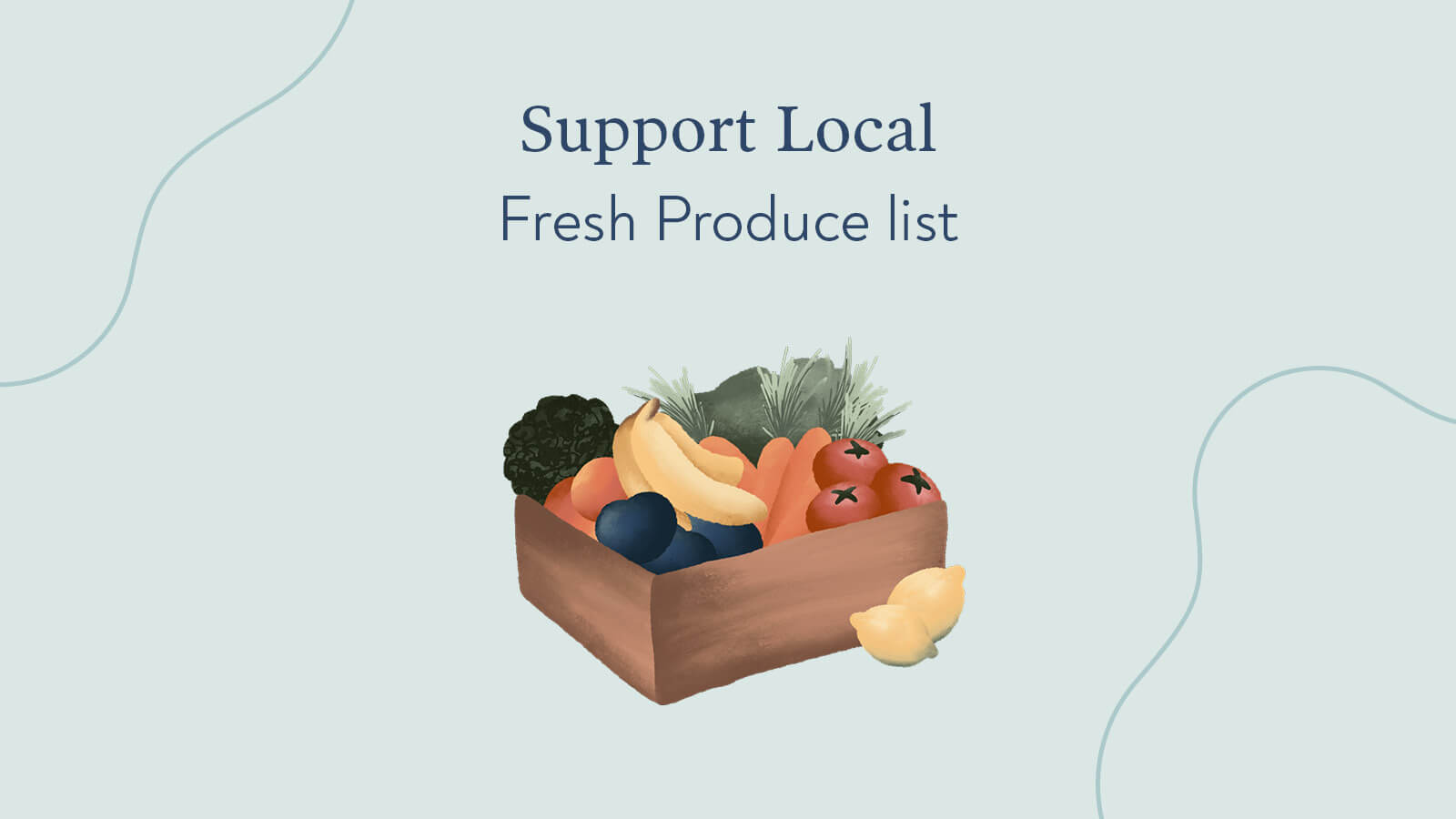 Love Local List fresh produce list