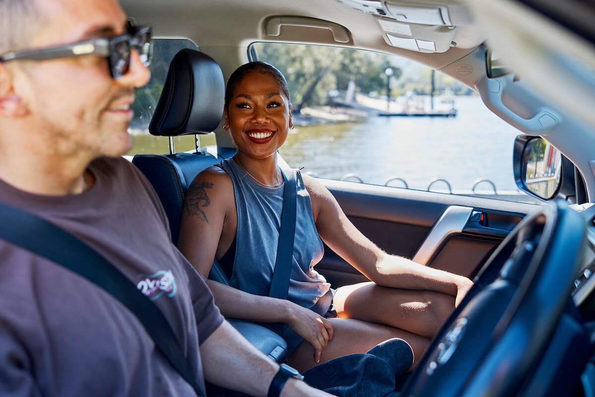 friends road tripping on the central coast