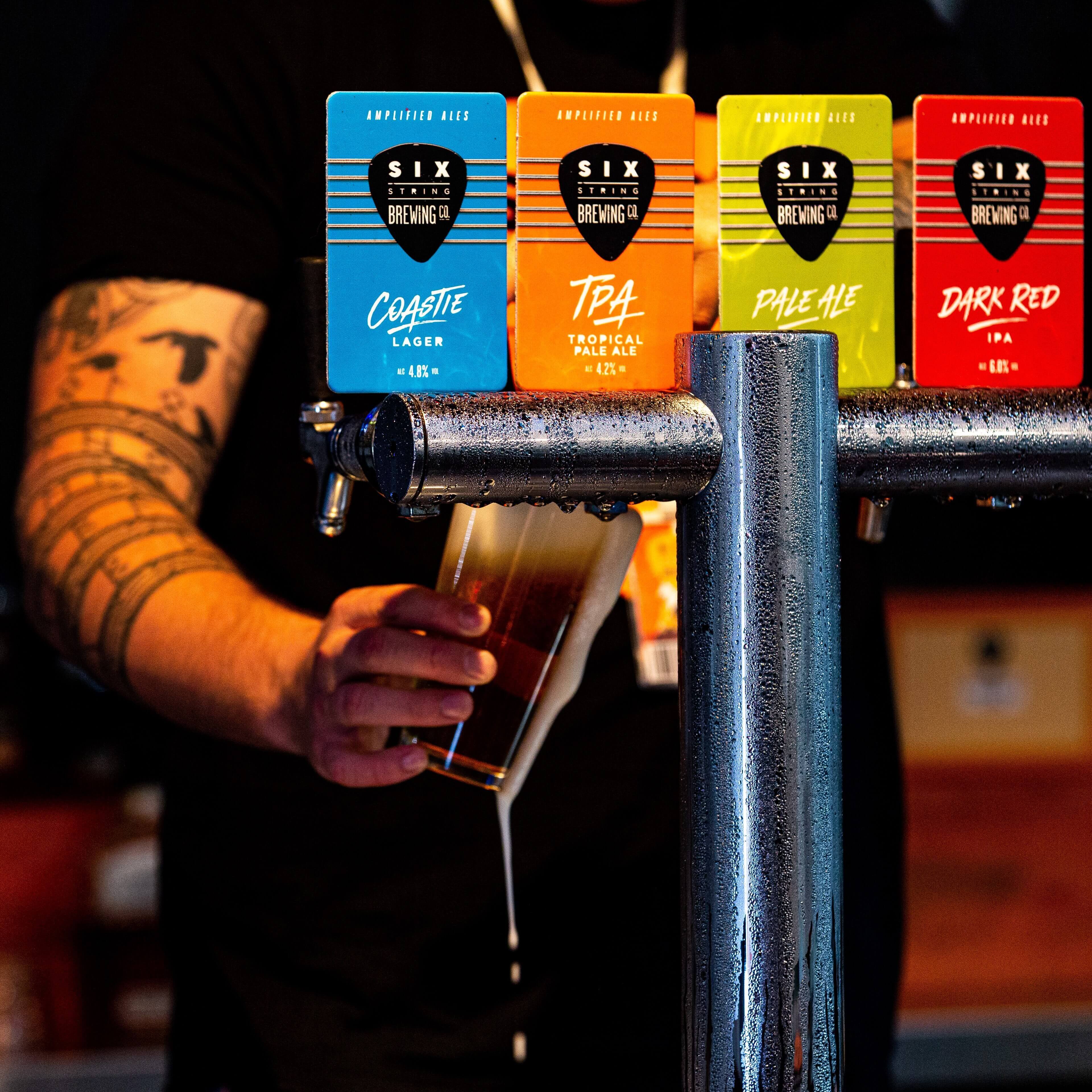 draught beer on tap