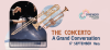 The top of a gran piano is overlaid with a trombone and a trumpet. On the side is the text, The Concerto a grand conversation 17 September 11am and the logo Symphony Central Coast